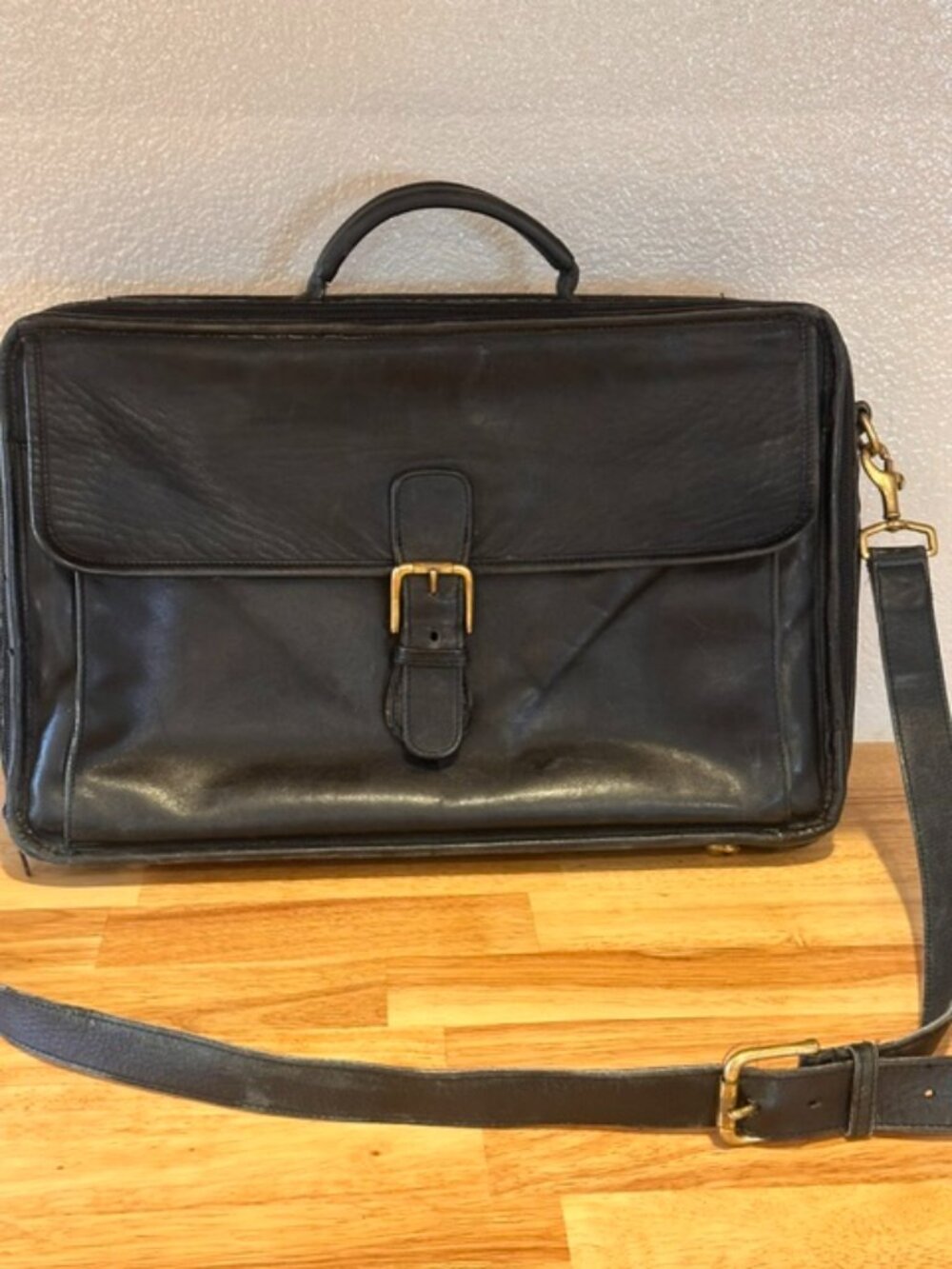 Coach | Vintage Leather Laptop Attache Briefcase Satchel Bag Black